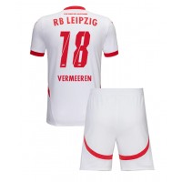 Maglia Calcio RB Leipzig Arthur Vermeeren #18 Prima Divisa Bambino 2024-25 Manica Corta (+ pantaloncini)